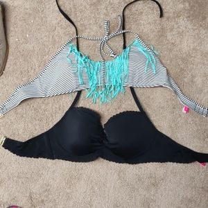 Two gently worn Victoria's secret's bikini tops